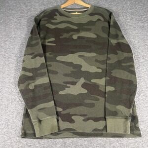 Outdoor Life Field Thermal Crewneck  Waffle Knit Shirt Hunting Workwear Warm L